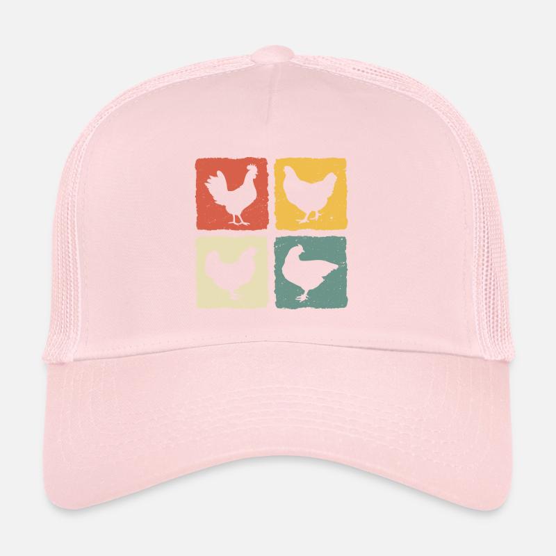 Retro-Hühner Trucker Cap