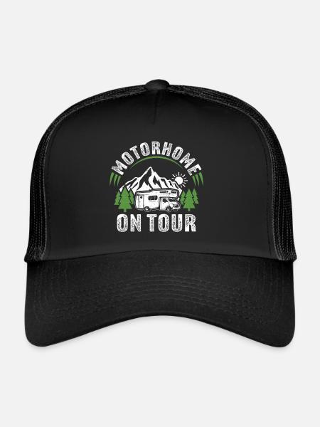 Motorhome on Tour - Trucker Cap - black/black - Front