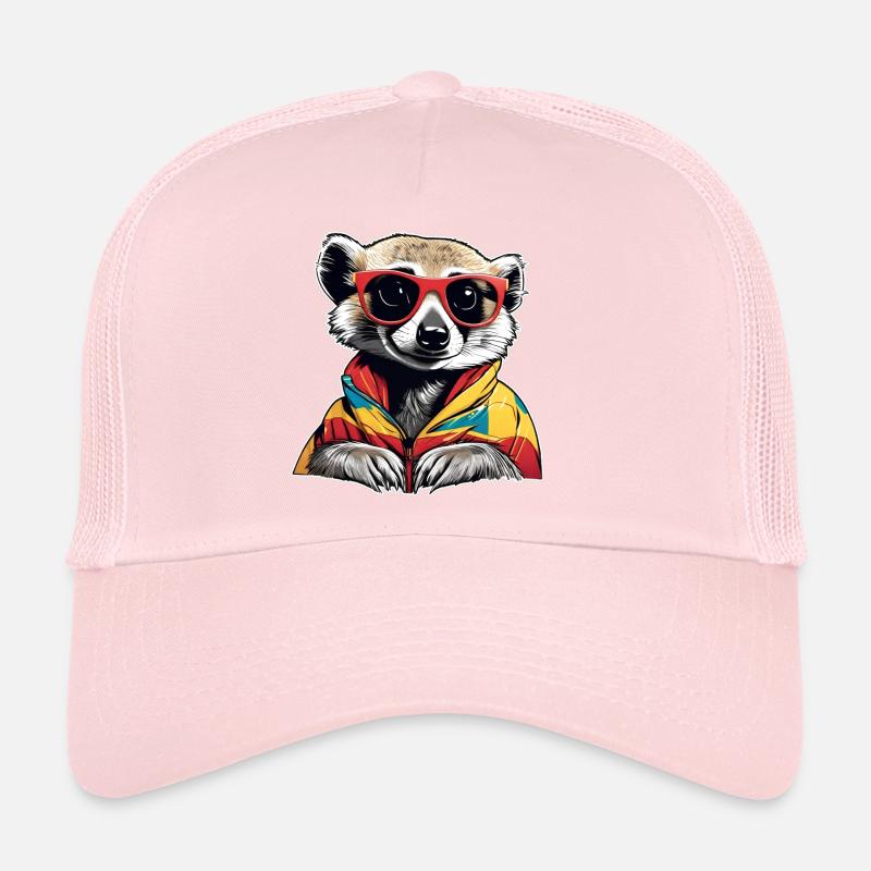 Freches Erdmännchen mit Sonnenbrille Trucker Cap
