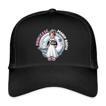 Princesse Manip Radio Manipulatrice Radiologie - Casquette trucker  - noir/noir - Devant