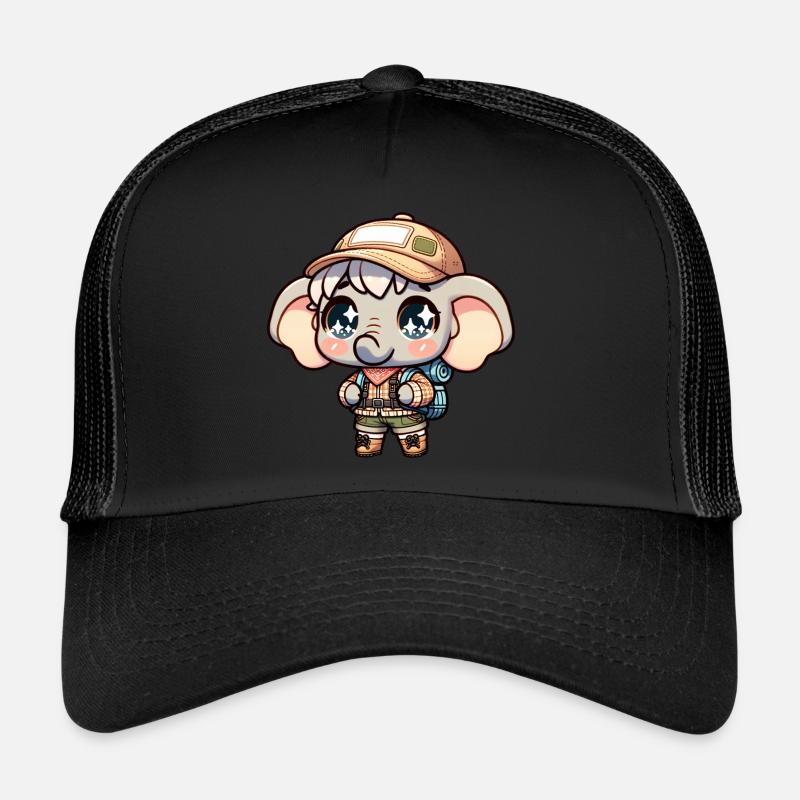 Éléphant Randonnée Grande Aventure Éléphant Casquette trucker 