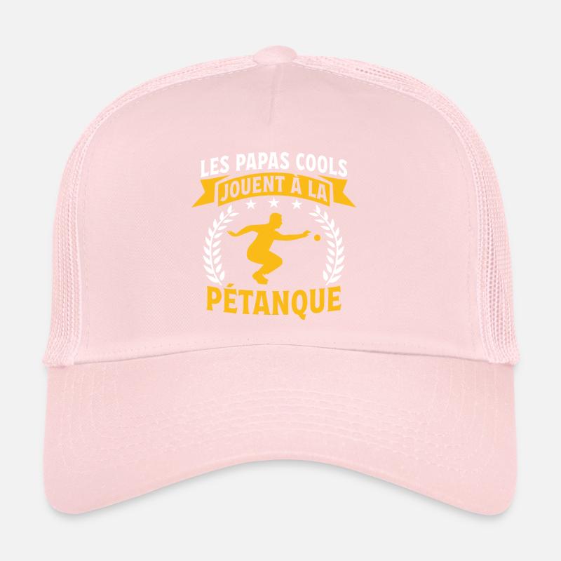 Les papas cools jouent à la pétanque Casquette trucker 