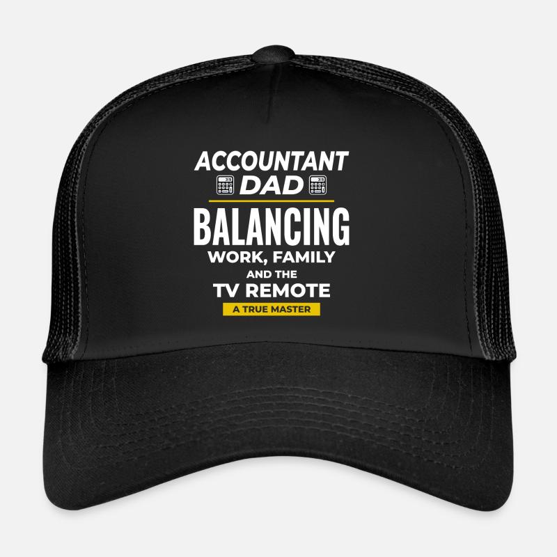 Comptable Papa Comptabilité Finance Financier Drôle Casquette trucker 