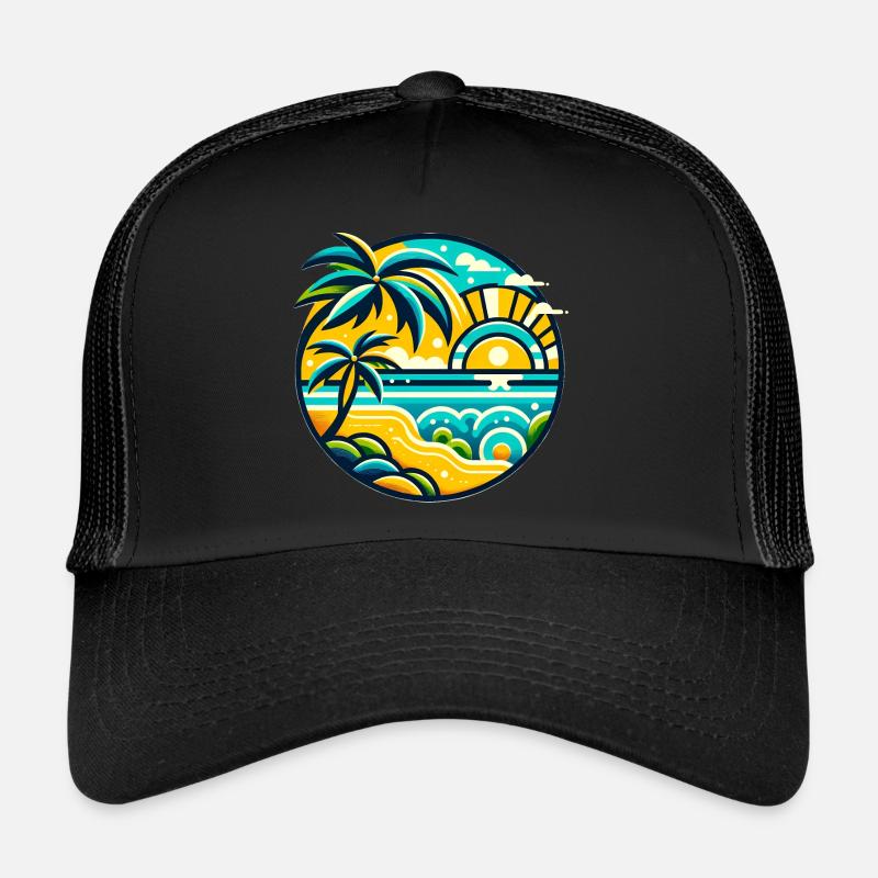 Tropical Paradise Trucker Cap