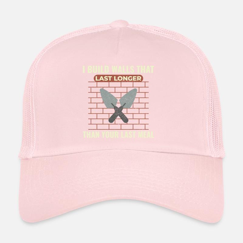 Maçon maçon Construction Travaux Constructeurs De Murs Casquette trucker 