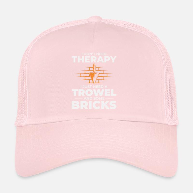 Maçon Thérapie Truelles et Briques Briqueterie Maçon Casquette trucker 