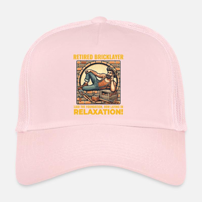 Relaxed Retirement: Humorous Retired Bricklayer Trucker Cap
