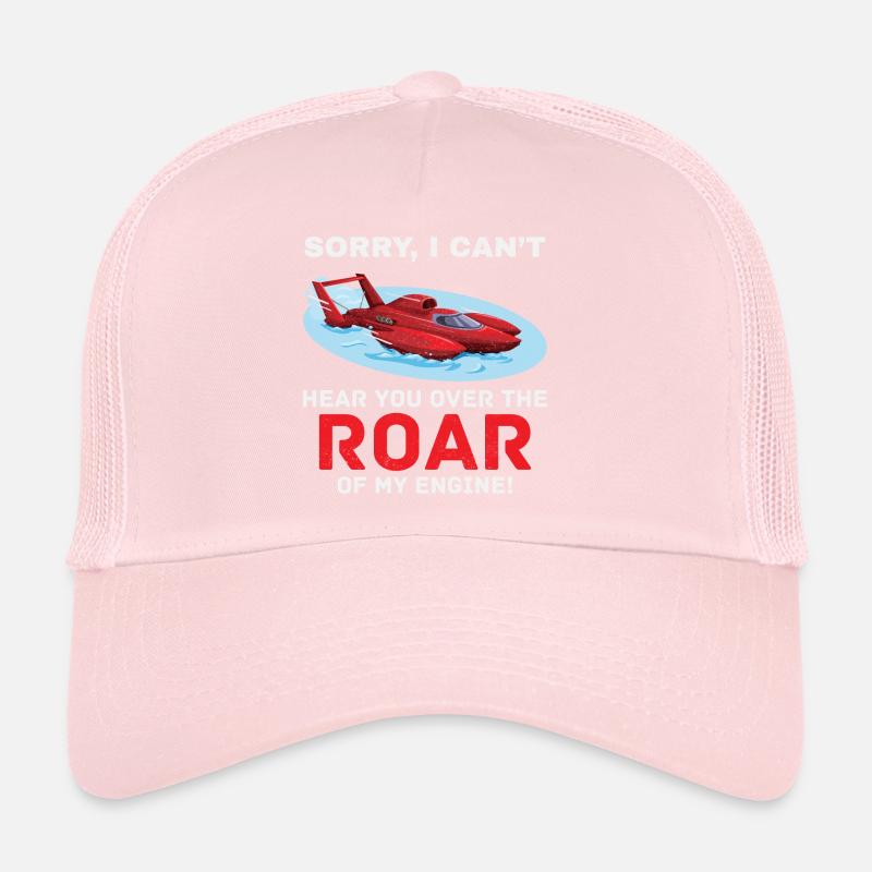 Hydroplane Boat Racing Engine Roar Water sport Trucker Cap