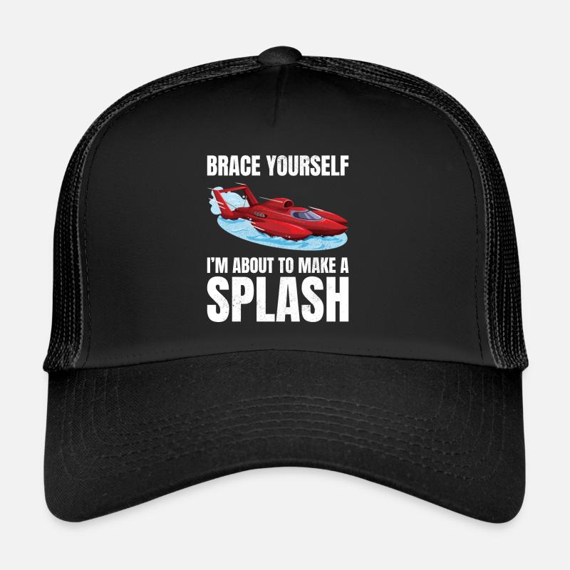 Alerte d’éclaboussure : Course d’hydroplanes Fun Water Sport Casquette trucker 
