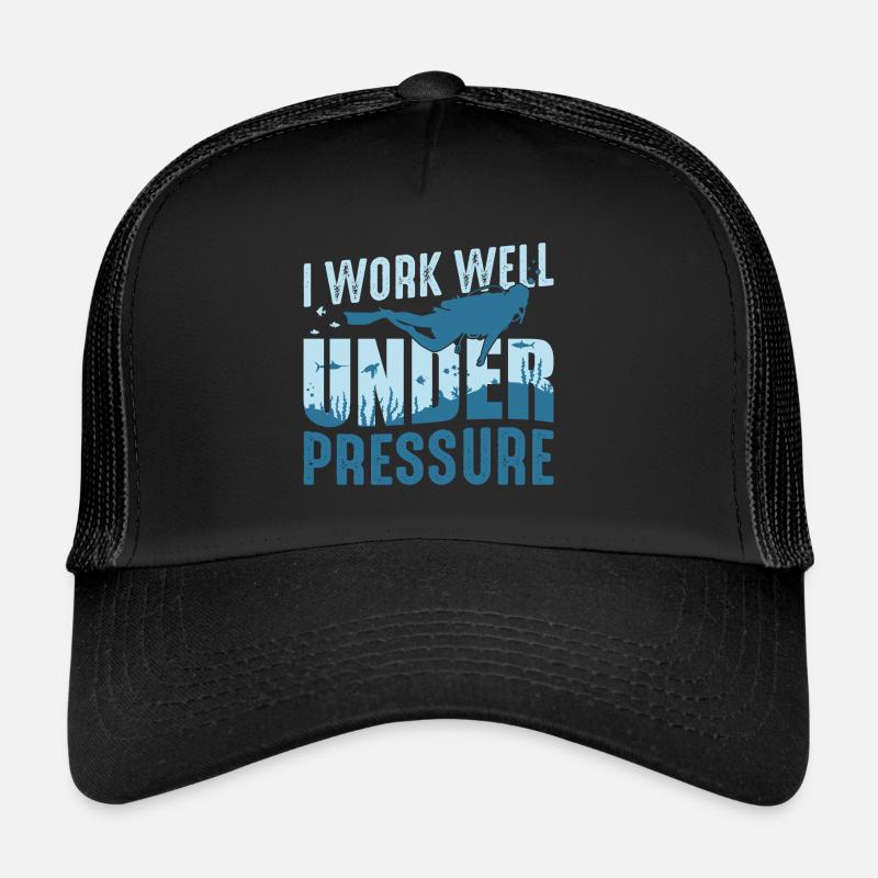 Je travaille bien sous pression Casquette trucker 