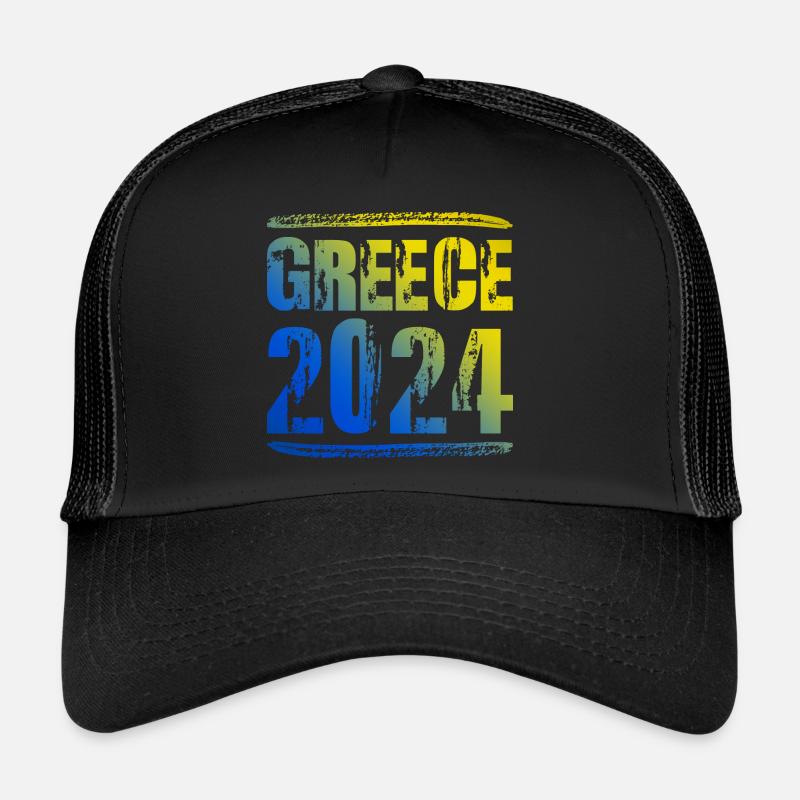 Grèce 2024 Vacances colorées Casquette trucker 