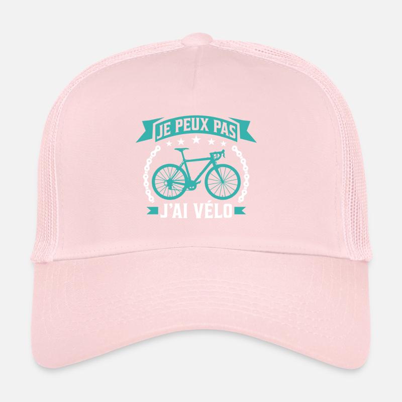 Je peux pas j'ai vélo Casquette trucker 