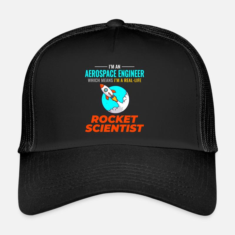 Aerospace Engineer Astronautical Rocket Scientist Trucker Cap