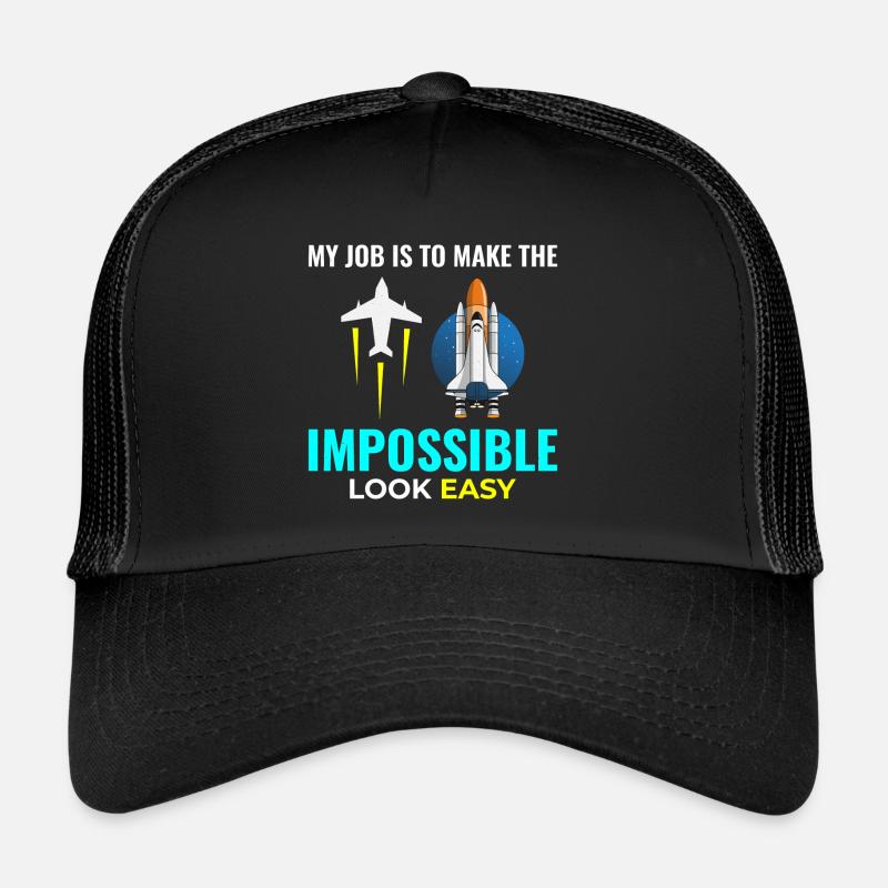 Aerospace Engineer Astronautical Rocket Scientist Trucker Cap