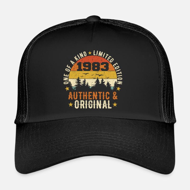 Original 1983 Birthday Gift 1983 Authentic Trucker Cap