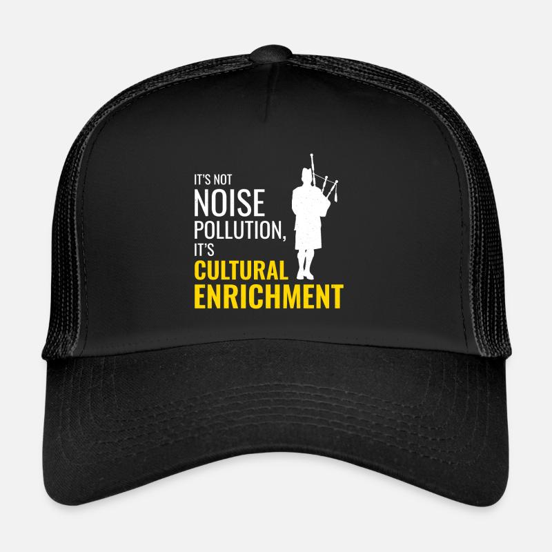 Instrument de joueur de cornemuse Musique écossaise Casquette trucker 