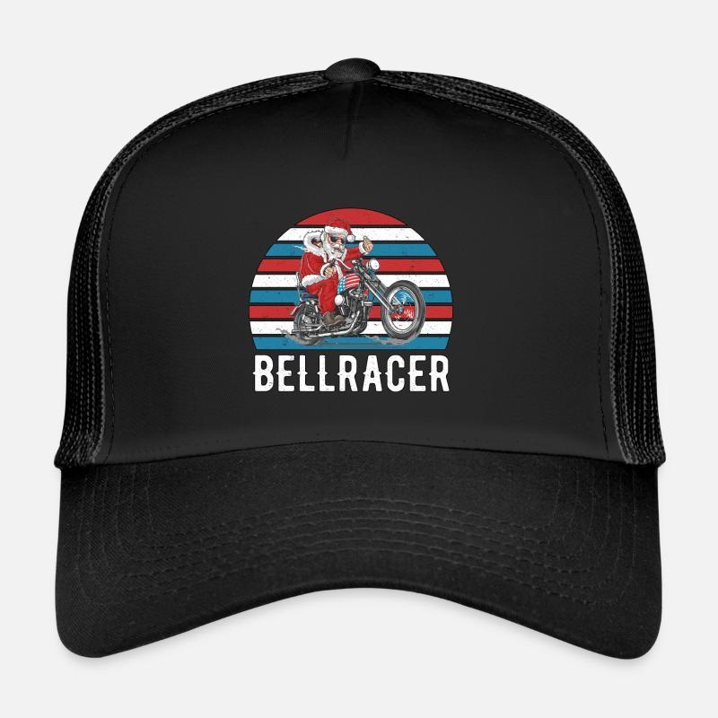 Biker Weihnachtsmann Geschenk Motorradfahrer Trucker Cap