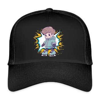 Patinage sur glace Patinage sur glace - Casquette trucker  - noir/noir - Devant