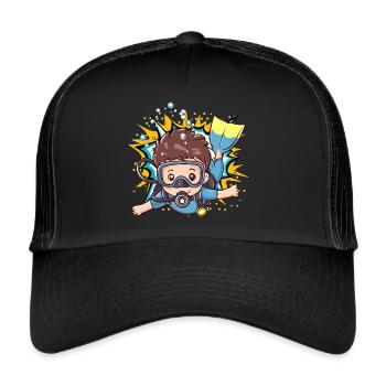 Diver Diver Snorkeling - Trucker Cap - black/black - Front