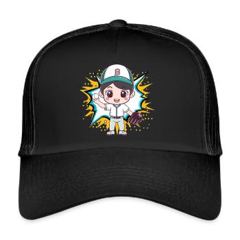 Baseball Baseball Bats - Trucker Cap - black/black - Front