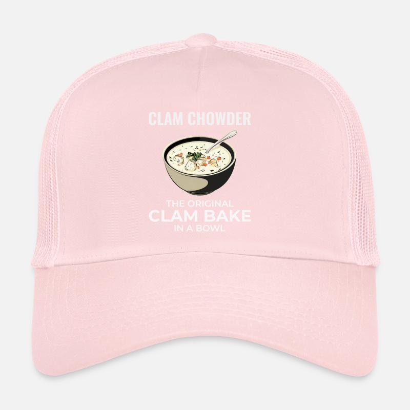 Clam Chowder Shellfish Hilarious Seafood Soup Trucker Cap