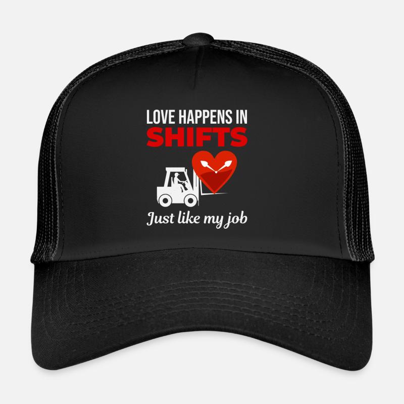 Gabelstaplerfahrer Fahrer Valentinstag Lustig Trucker Cap