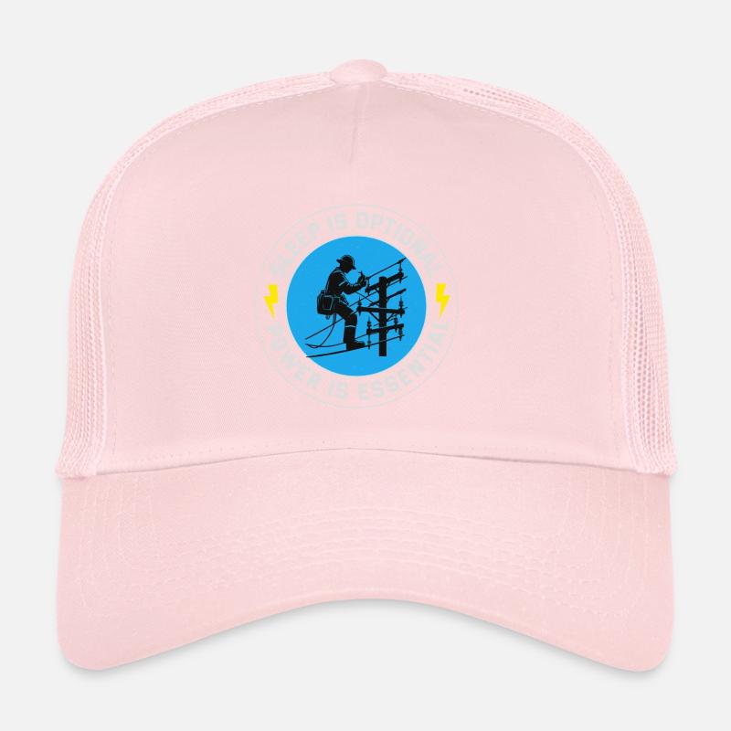 Lineman Power Essential Sleep Optional Dedication Trucker Cap