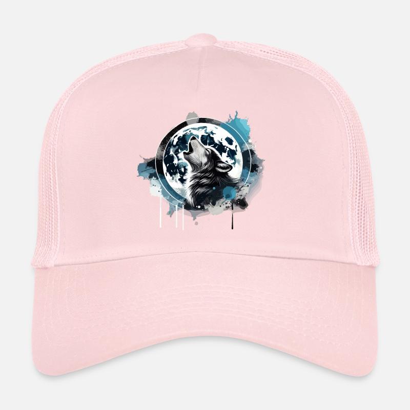 loup hurlant Casquette trucker 