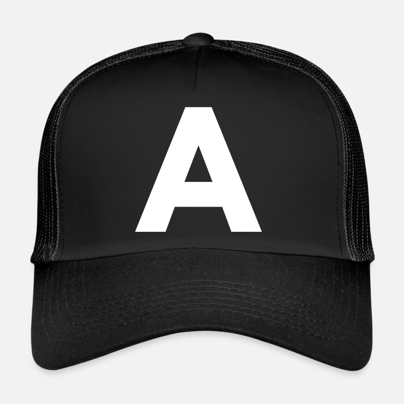 A - Trucker Cap - Schwarz/Schwarz