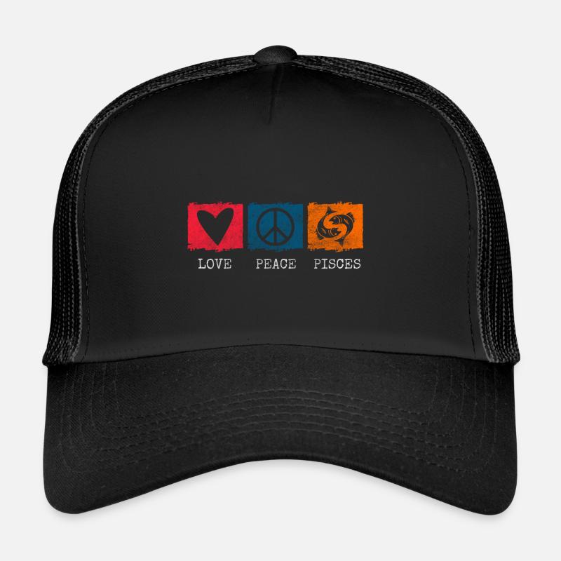 Sternzeichen Astrologie Aberglaube - Trucker Cap - Schwarz/Schwarz