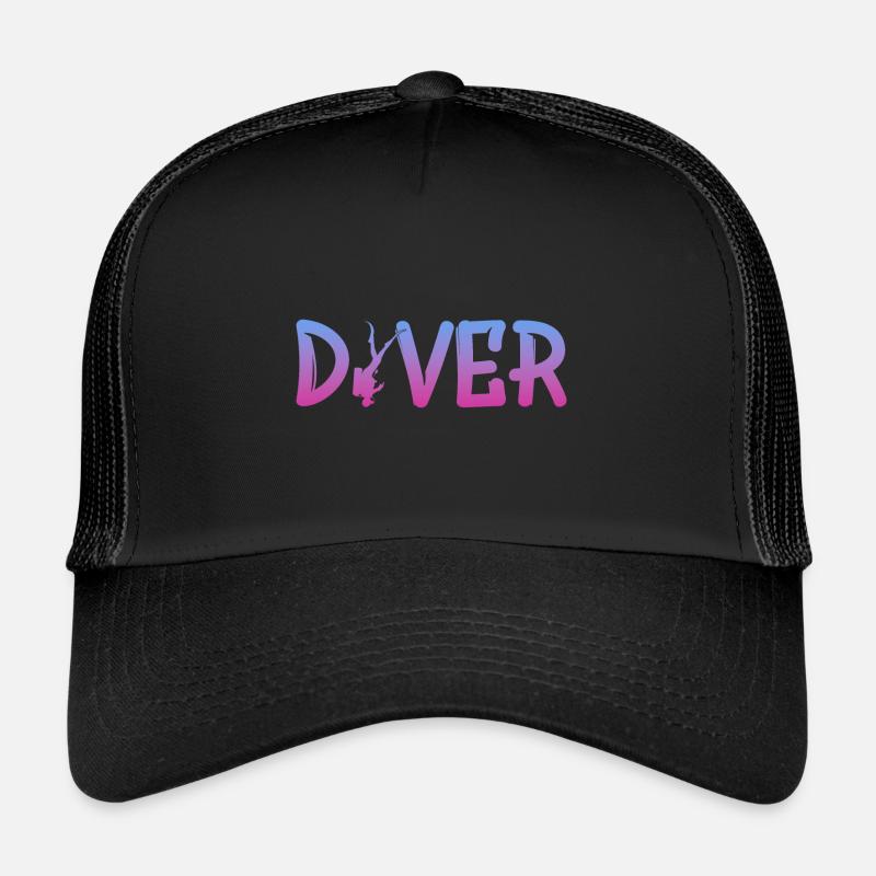 Diver - Trucker Cap - Schwarz/Schwarz