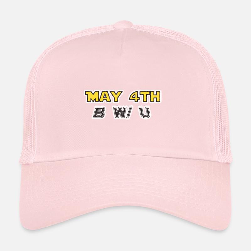 Que le 4 soit avec toi Yellow Grunge Casquette trucker 