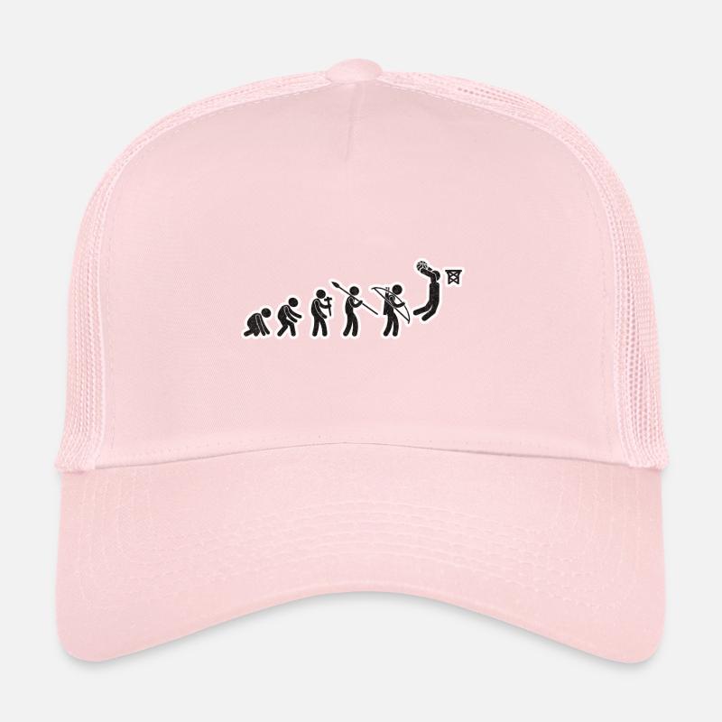 Evolution Basket-ball Noir Grunge Casquette trucker 