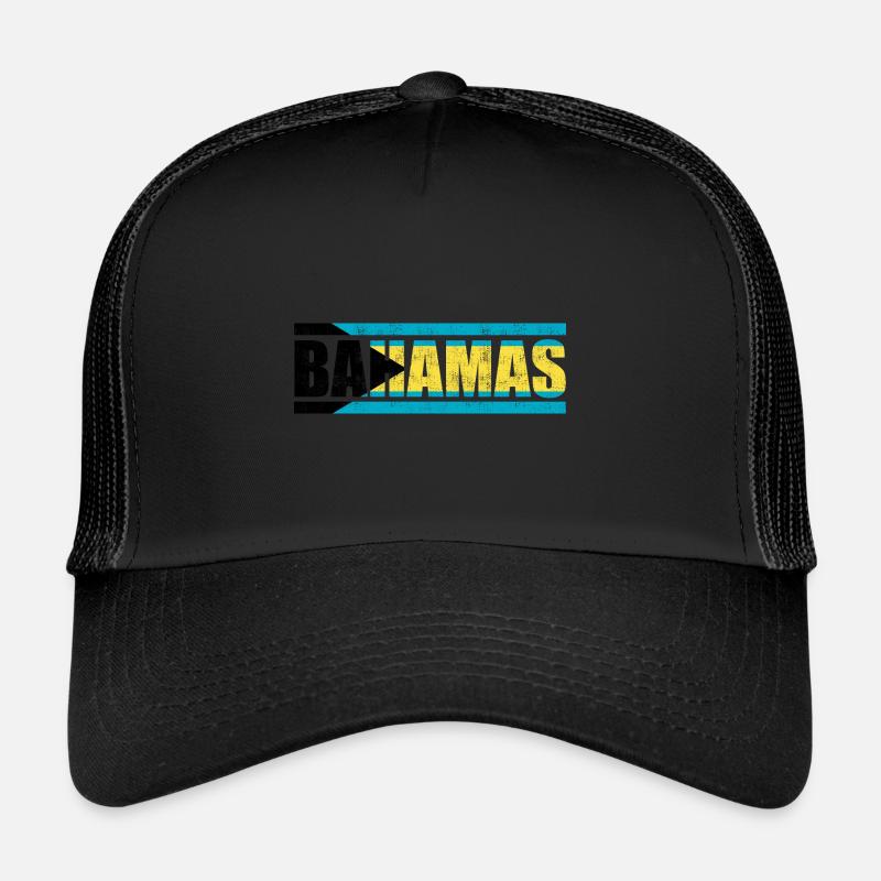 Bahamas - Trucker Cap - Schwarz/Schwarz