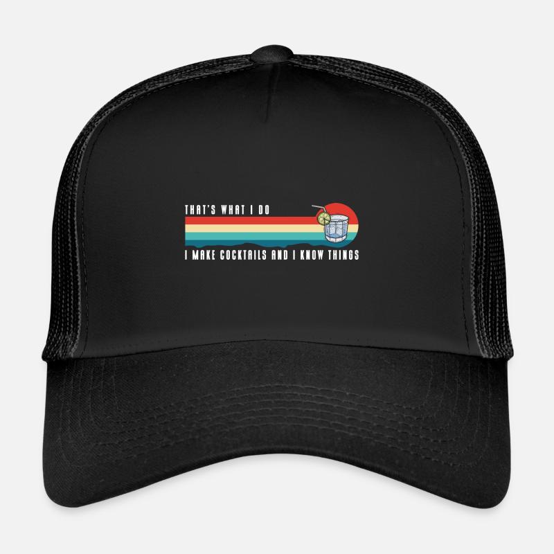 Cocktail Drink Mixed Drink Trucker Cap