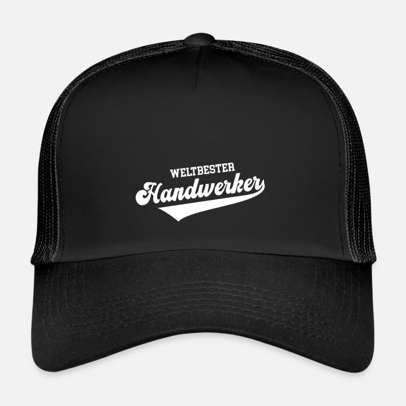 Bester Handwerker der Welt weltbester Handwerk - Trucker Cap - Schwarz/Schwarz