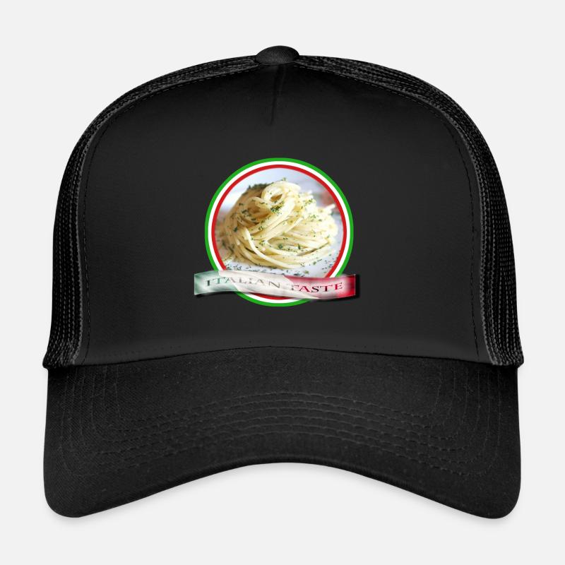 Spaghetti, Italian taste - Trucker Cap - black/black