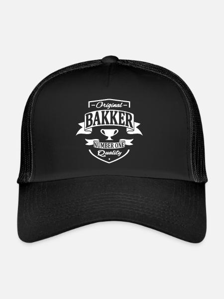 Bakker - Trucker Cap - zwart/zwart - Voor