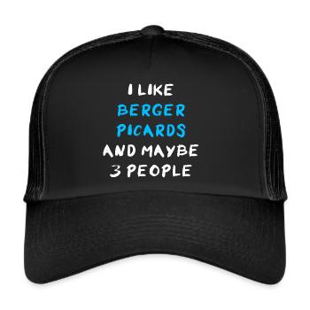 Berger Picard Berger de Picardie - Casquette trucker  - noir/noir - Devant