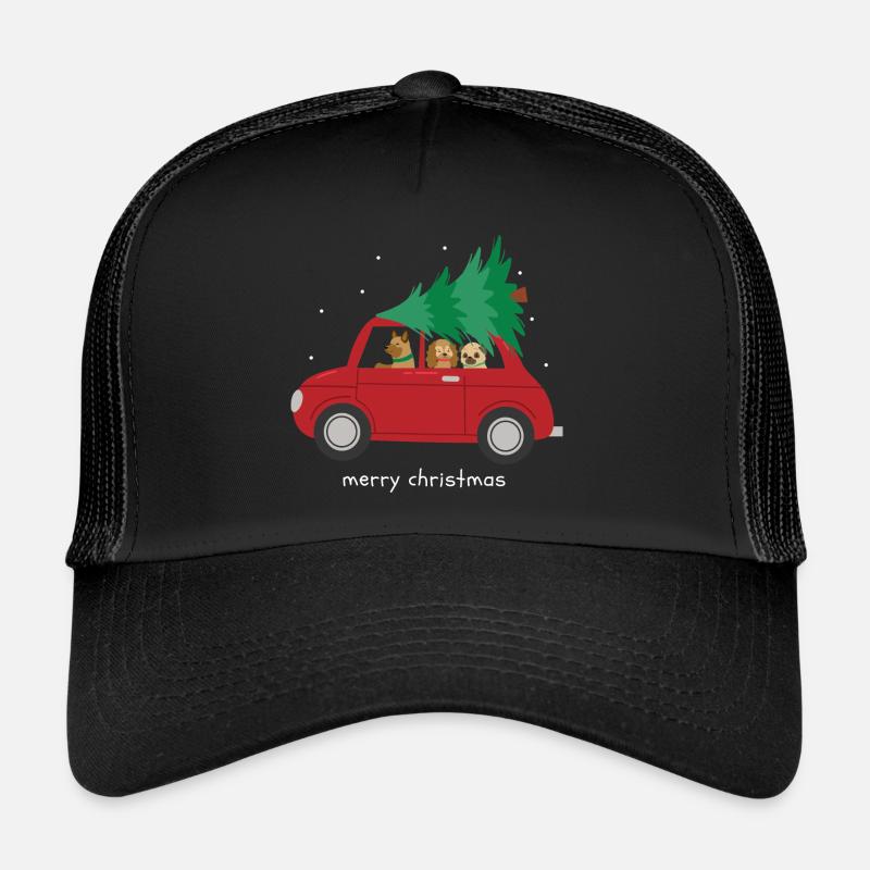 Frohe Weihnachten - Trucker Cap - Schwarz/Schwarz