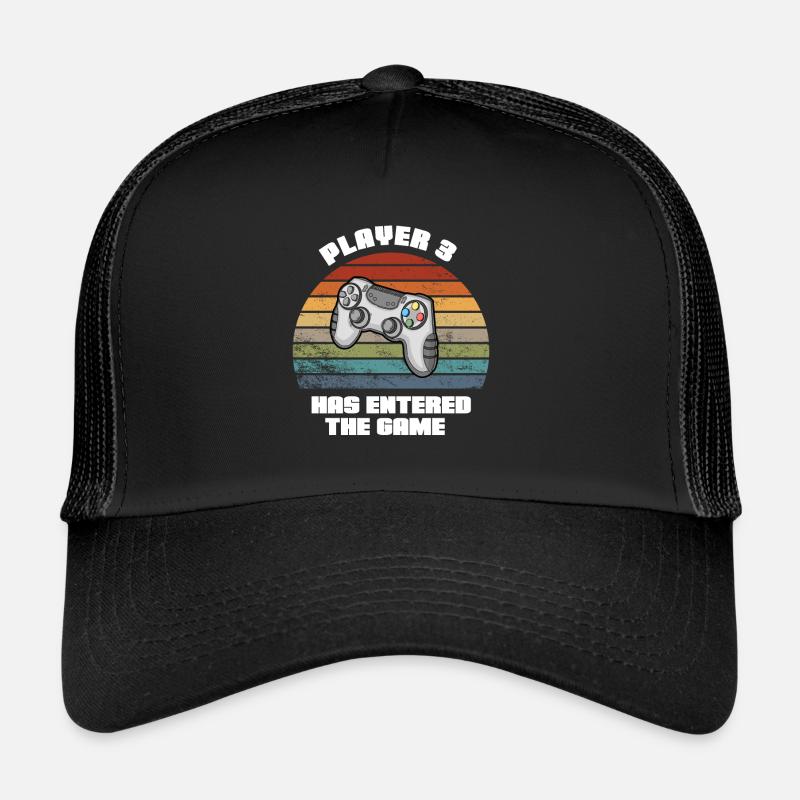 Player 3 has entered the game - Casquette trucker  - noir/noir