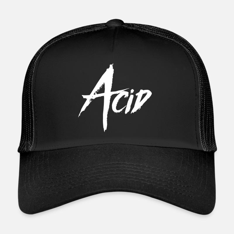 ACIDE - Casquette trucker  - noir/noir
