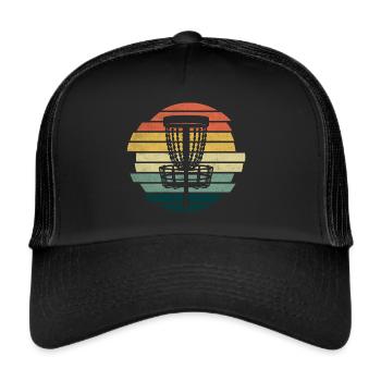 Lecteur de disc golf Rétro Disc Golf Disc Golf Player - Casquette trucker  - noir/noir - Devant