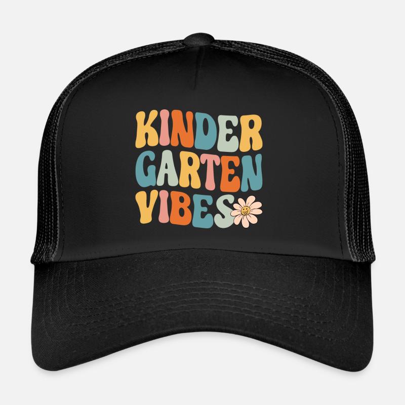 Kindergarten Vibes - jetzt komme ich ... - Trucker Cap - Schwarz/Schwarz