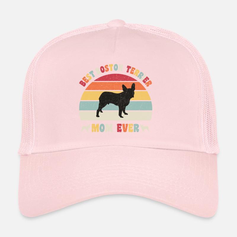 Meilleure maman Boston Terrier jamais amateurs de chiens vintage Casquette trucker 