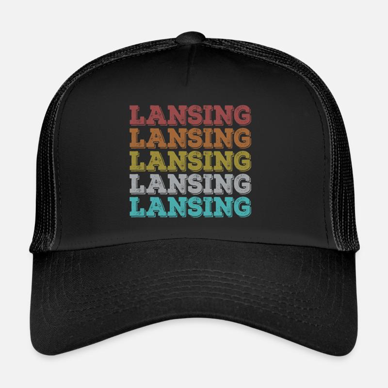 Lansing, Michigan, MI Athletic, États-Unis Casquette trucker 