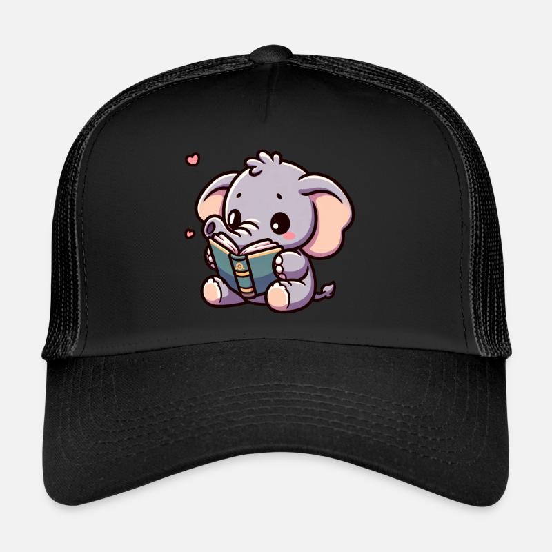Elefant liest Elefanten-Märchenstunde Strampler Trucker Cap