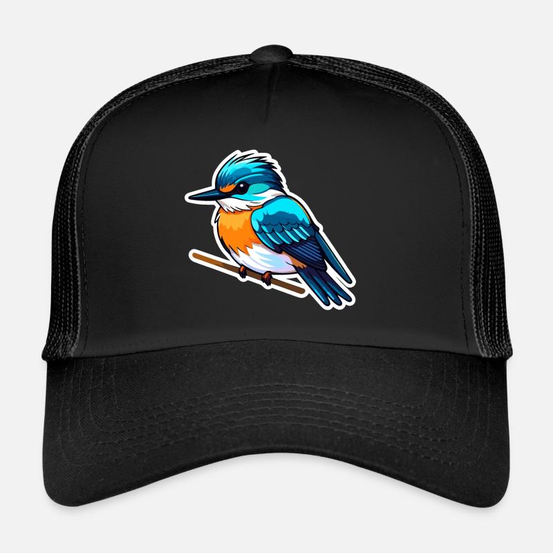 Eisvogel Vogel Zeichnung Trucker Cap