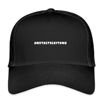 Anstaltsleitung - Trucker Cap - Schwarz/Schwarz - Vorne