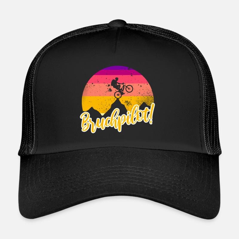 Bruchpilot - Trucker Cap - Schwarz/Schwarz
